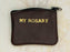 6-Pack - Brown Leather Rosary Pouch- 3-inch x 2-1/2-inch