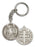 Antique Silver Saint Benedict Keychain