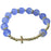 Blue Cross Stretch Bracelet