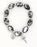Black Oval Murano Glass Rosary Bracelet