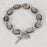 Amethyst Oval Murano Glass Rosary Bracelet