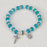 Italian Crystal Bracelet- Aqua