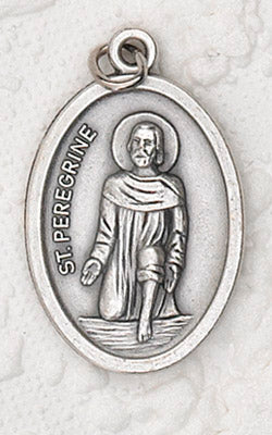 St Peregrine Oxidized Pendant