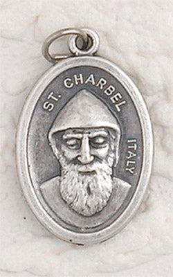 St Charbel Oxidized Pendant