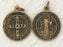 3-Pack - 2-1/2 Inch Saint Benedict Pendant Brass