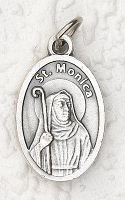 Oxidized Pendant- St Monica