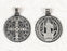 12-Pack - Saint Benedict Stainless Steel Pendant- approx 15 inch (35cm)