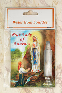12-Pack - Water from Lourdes- contains vile with water from Lourdes