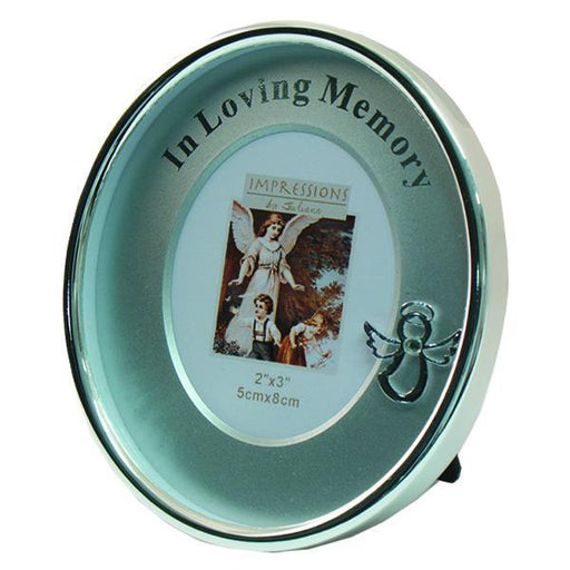 Silver-tone In Loving Memory Oval Picture Frame
