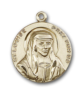 14K Gold Saint Louise Pendant - Engravable