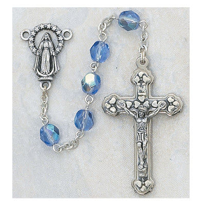 6MM Aurora Borealis Zircon December Rosary