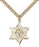 Gold-Filled Star of David W/ Cross Necklace Set