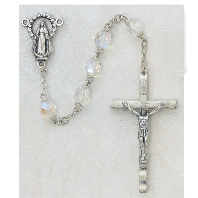 7MM AB Crystal Glass Rosary