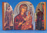 Greek Icon - Triptych- hand-carved- Gold foiled