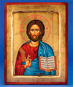 Christ The Teacher - (Pantocrator) Hand Painted on Canvas