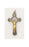 3 Inch, Saint Benedict Hematite Cross Gold Corpus Corded