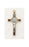 3 inch Saint Benedict Crucifix: Brown and Gold with Silver Corpus