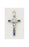 3 inch Saint Benedict Cross with Blue Cross and Silver Pendant and Corpus