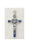3 inch Enameled Saint Benedict Crucifix with Blue Enamel