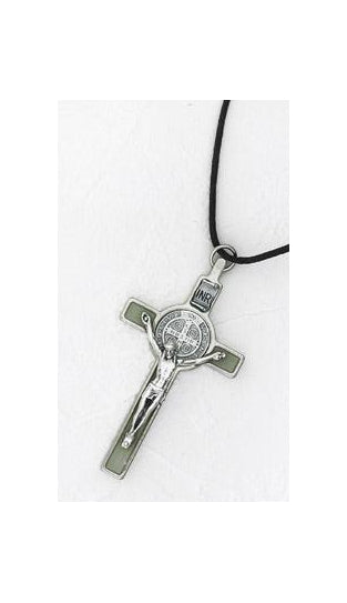 3 inch Saint Benedict Crucifix with Luminous