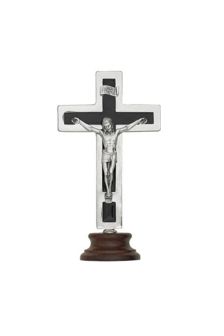 Silver Cross with Black Enameled Inlay on Base Limited Edition