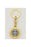 6-Pack - 1-1/4-inch Saint Benedict Revolving Key Ring - GOLD Units