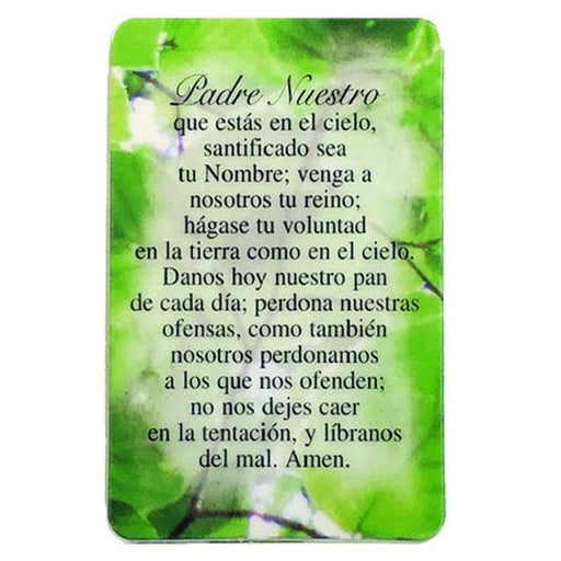 Spanish Laminated Prayer Card - Padre Nuestro