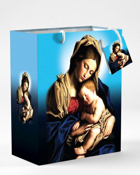 12-Pack - Small Mother and Child Gift Bag with Gift Tissue