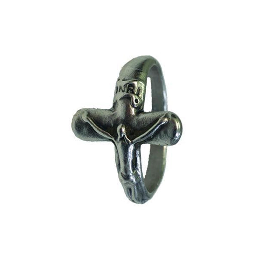 Men's Silver-tone Ring, Size Medium