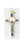 12-Pack - 1 Inch Saint Benedict Cross- Blue (Small) Gold Trim, Gold Corpus