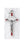 12-Pack - 1 Inch Saint Benedict Cross- Red (Small) Silver Trim and Silver Corpus