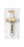 12-Pack - 1 Inch Saint Benedict Cross- White (Small) Gold Trim and Gold Corpus