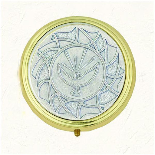 Silver-tone Holy Spirit Pyx with Hygienic Liner