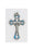 12-Pack - 1-3/4 inch Crucifix with Light Blue Enamel