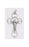12-Pack - 1-3/4 inch Crucifix with White Enamel