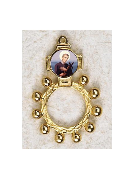 12-Pack - Saint Gerard Gold Finger Rosary