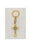 6-Pack - 2 Inch Saint Benedict Keyring - Gold and Silver