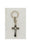 6-Pack - 2-inch Saint Benedict Keyring- Black and Silver
