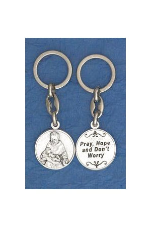 6-Pack - Padre Pio Coin Keyring