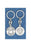 6-Pack - Serve and Protect (Policeman's) coin with Serenity Prayer Coin Keyring