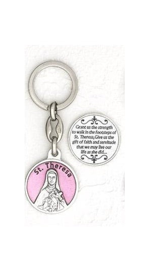 6-Pack - Saint Therese of Lisieux Enamel Keyring