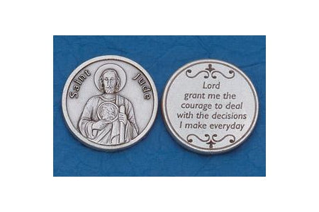 25-Pack - Religious Coin Token - Saint Jude with Prayer