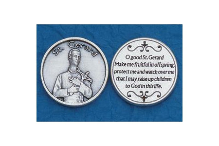 25-Pack - Religious Coin Token - Saint Gerard with Prayer