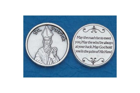 25-Pack - Religious Coin Token - Saint Patrick with Prayer