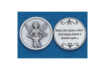 25-Pack - Religious Coin Token - Angel with Prayer