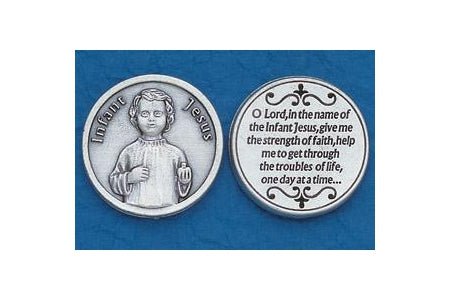 25-Pack - Religious Coin Token - Infant Jesus with Prayer Coin