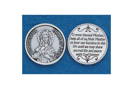 25-Pack - Religious Coin Token - Immaculate Heart of Mary Coin