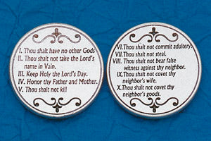 Religious Coin Token The Ten Commandments