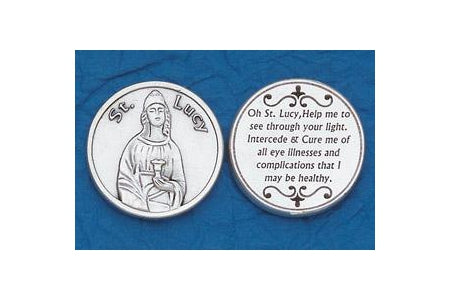 25-Pack - Religious Coin Token - Saint Lucy