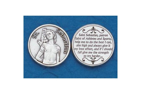 25-Pack - Religious Coin Token - Saint Sebastian